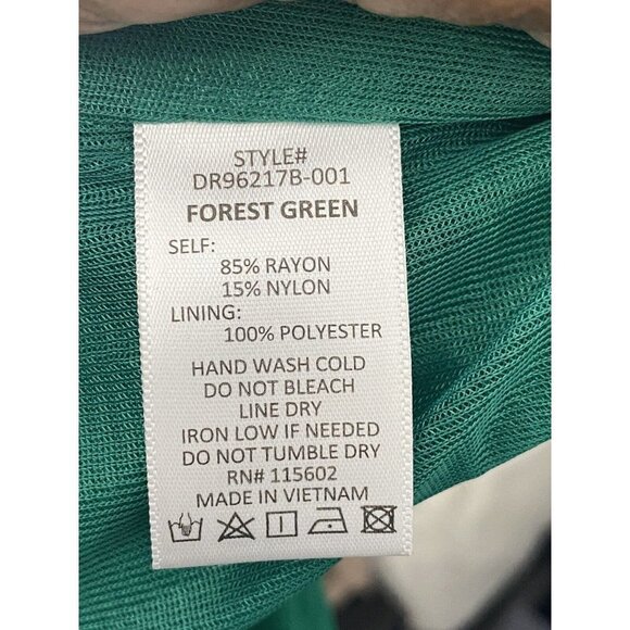 All in Favor Womens Halter Maxi Dress Forest Green Dress Size XS - Picture 6 of 8